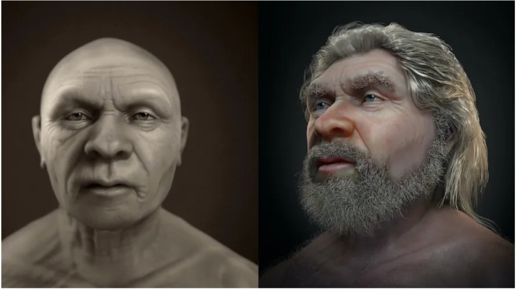 uomo di Neanderthal ricostruzione